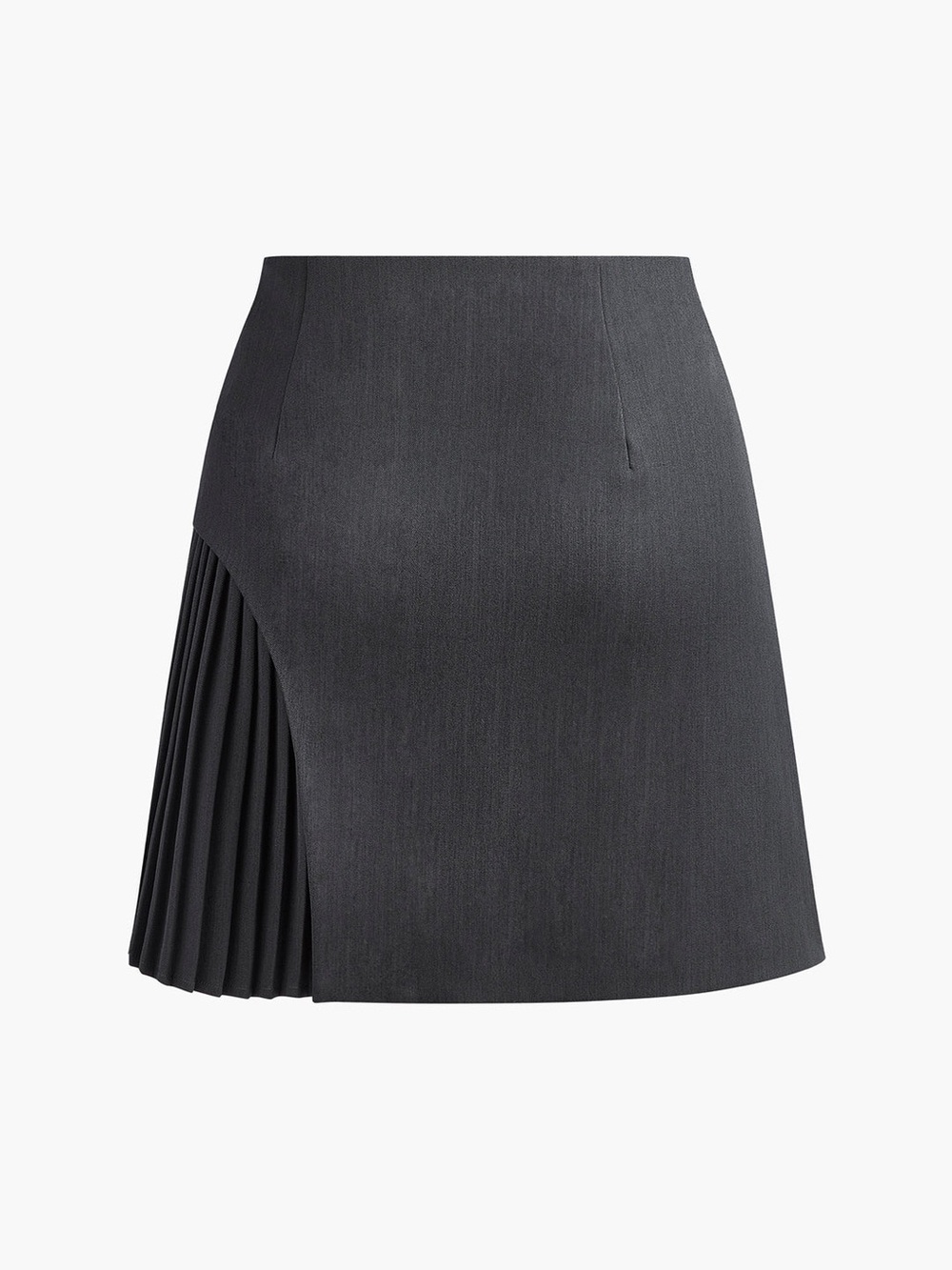 Side Pleated Buckle Belted Skirt - Picture 3 of 4